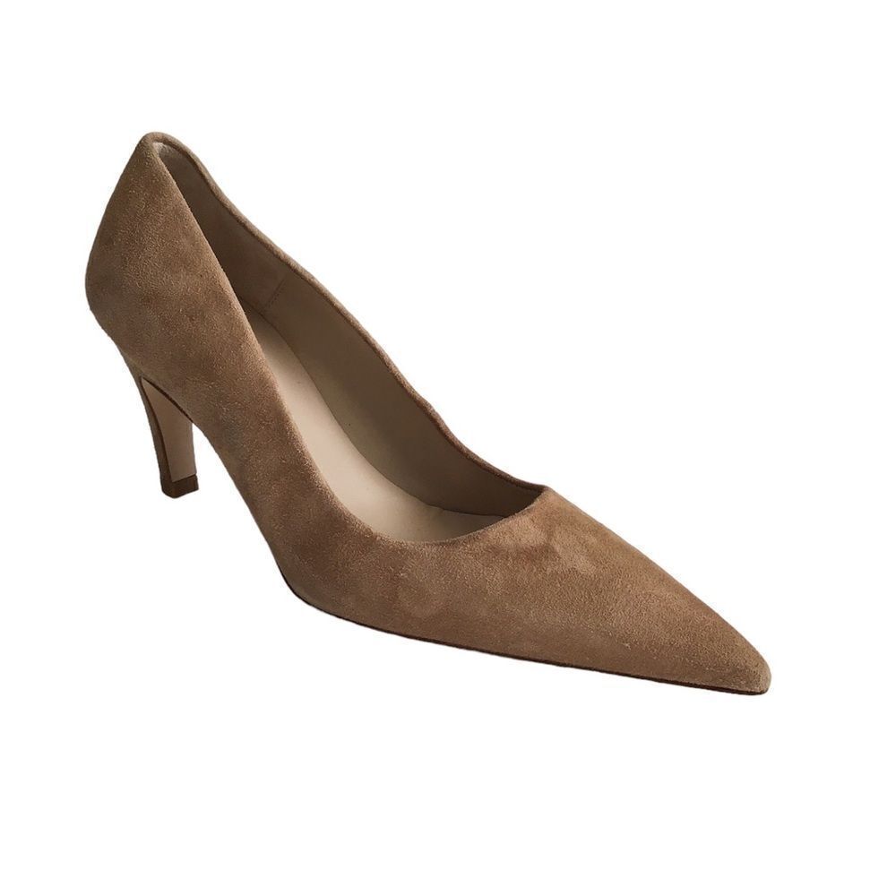Good American Suede Pointed Toe Pumps Size 6 1/2